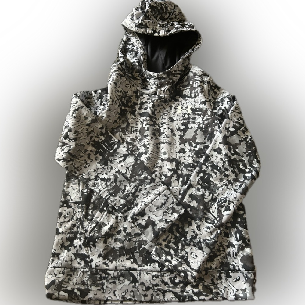 Under Armour Black, Grey, and White Hoodie